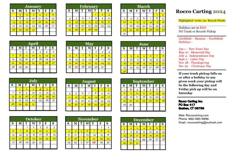 Joe Rocco Carting, Inc. Residential garbage collection.